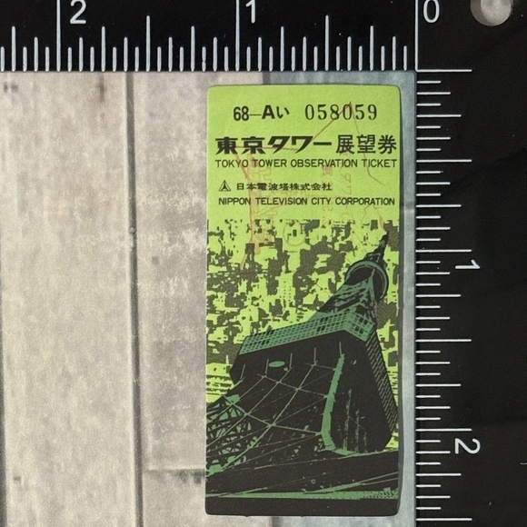 🌀10/$10🌀 Tokyo Travel Stamp Boarding Pass Reusable Sticker Decal - Picture 1 of 1